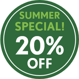 Summer specials 20% Off